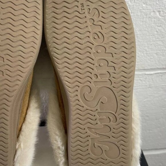 My Slippers 74024-02 Clog Mule Brown Suede Faux Fur Lined Slip On Women's 7 US - Picture 10 of 10